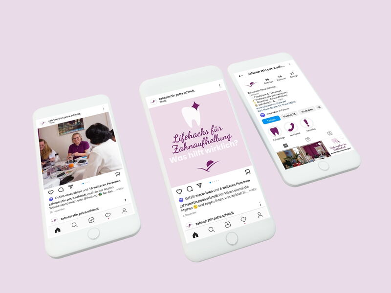 Zahnarztpetraschmidt Instagram Mobil Mockup2x