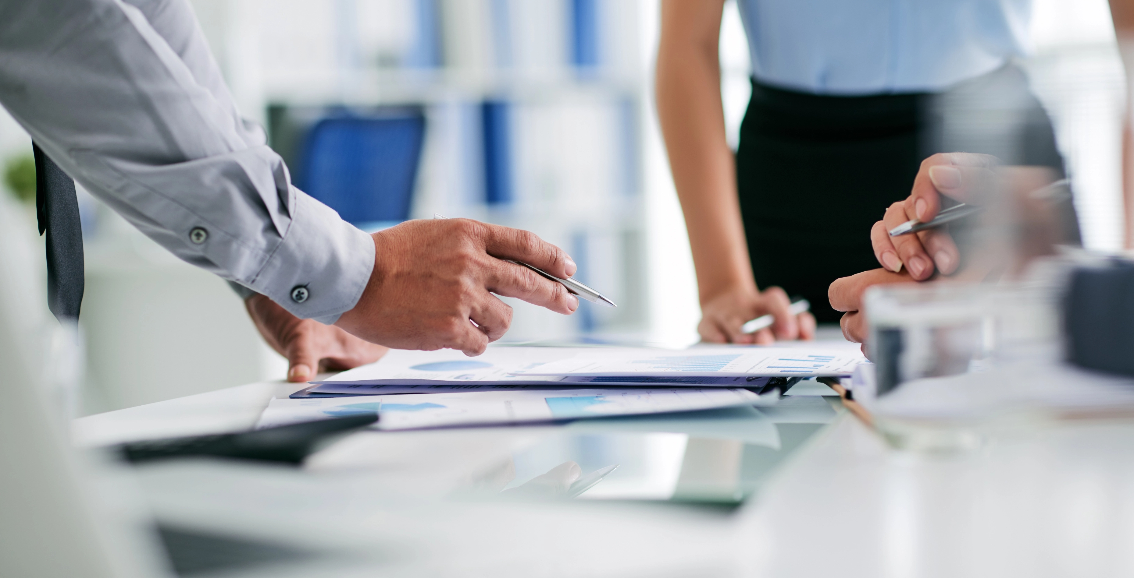 Hands Of Business People Working With Documents2x